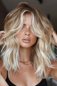 Blonde Balayage Hair Color Ideas: Inspiration & Trends - Puqqu Blonde Hair Transformations, Extension Hair, Balayage Blonde, Hair Color And Cut, Hair Color Balayage, Good Hair Day, Hair Color Ideas