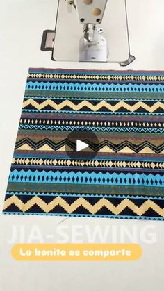 the video is showing how to sew