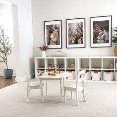 37 Spectacular Playroom Storage Ideas Children Love to Use Dining Room Playroom Conversion, Todler Room, Farmhouse Playroom, Room Off Kitchen, White Shiplap Wall