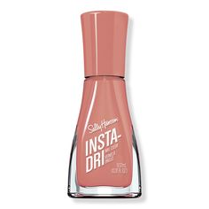 Insta-Dri Nail Polish -  Sally Hansen Insta-Dri Nail Color is the #1 quick-dry polish in the US. Sally Hansen's 3-in-1 formula with built-in base and top coat offers shiny, extended wear in a single step.    Benefits     Contoured brush for a perfect application Dries in 60 seconds 1 Stroke. 1 Coat. Done. No wait. No smudge.   - Insta-Dri Nail Polish Mastic Gum, Dry Nails Quick, Contour Brush, Beauty Awards, Sally Hansen, Chic Nails, Nail Color, Ulta Beauty, 3 In 1