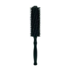 Professional Quality 10in Round Brush with a Black Wood Handle. The Longer Nylon Pins Glide Through Hair Avoiding Snagging or Pulling Hair. The Shorter Boar Redistribute Oil Though Out The Length Of The Hair. Perfect For Everyday Brushing Of All Hair Lengths. Great Every Day Go To Brush. Size: 10". Round Brush, Black Handle, Brushing, Black Wood, Hair Brush, Wood Handle, Hair Tools, Hair Lengths, Size 10