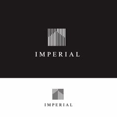 the logo for imperial is shown in black and white, with an image of a barcode