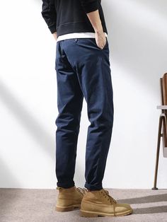 Wiaofellas - New Spring Summer Men's Long Casual Pants Solid Cotton Black Blue Slim Fit Basic Chinos Male Plus Size Straight Trousers The size chart is for reference only. Due to different measure,may exsit 2-4 cm error,should be acceptable. In order to choose correct size,please contact our customer service. Our professinal customer service offers you suitable size advice. Slim Joggers, Blazer Shirt, Hot Jeans, Straight Trousers, Grey Khakis, Pants Straight, Jeans For Sale, Jacket Sale, Shirt Sale