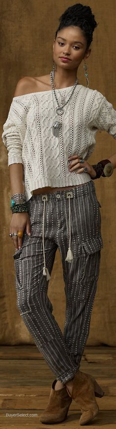 ralph Lauren denim and supply women Moda Coachella, Style Coachella, 70s Festival, Boho Chic Style Outfits, Hipster Looks, Coachella Fashion, Estilo Boho Chic, Festival Style, Blue Label