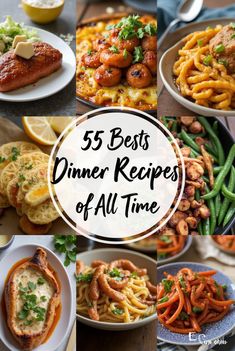 Discover our 55 Best Dinner Recipes of All Time! 🍴 From comforting classics to quick and easy weeknight meals, these recipes are perfect for every occasion. Whether you're cooking for family, friends, or just yourself, you'll find something to love. Click through to explore the ultimate collection of mouthwatering dinner ideas and make your next meal unforgettable! 🌟

#DinnerRecipes #EasyDinnerIdeas #BestRecipes #QuickMeals #DinnerInspiration #FoodLovers #RecipeRoundup