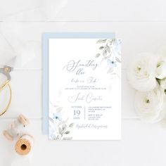 Something Blue Before I Do Floral Bridal Shower Invitation | Zazzle