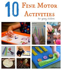 ten fine motor activities for young children