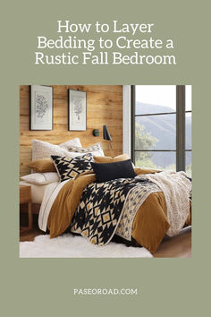 High Desert Reversible Quilt + Layering Your Bed + Rustic Fall Bedroom Southwestern Bedding, Southwestern Landscape, Fall Bedding, Dining Table Accessories