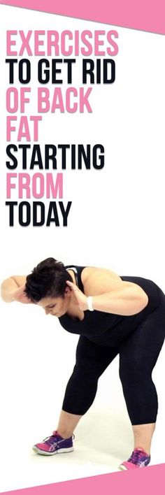 Get rid of back fat with these easy exercise starting from today. Lose Back Fat, Gym Trainers, Losing Fat, Fitness Experts, Fat Burning Workout, Health Motivation