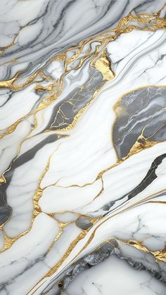 an abstract marble pattern with gold accents