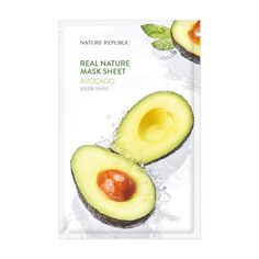 What it is: A soothing hydrating sheet mask made with avocado extract providing intense nourishment to skin. Skin type: All skin types How to Use: After toner, apply mask sheet on face using the eye area to align correctly. Remove after 10-20 minutes. Gently pat for absorption Ingredients: AQUA, DIPROPYLENE GLYCOL, CETYL ETHYLHEXANOATE, GLYCERIN, 1,2-HEXANEDIOL, ACHILLEA MILLEFOLIUM EXTRACT, ALCOHOL, ARNICA MONTANA FLOWER EXTRACT, ARTEMISIA ABSINTHIUM EXTRACT, BUTYLENE GLYCOL, CARBOMER, CENTELLA Nature Mask, Natural Facial Mask, Avocado Mask, Hydrating Sheet Mask, Aloe Vera Face Mask, Achillea Millefolium, Real Nature, Facial Sheet Mask, Cleansing Mask