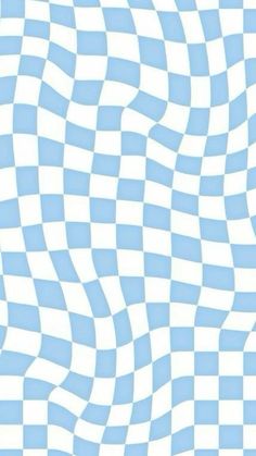 a blue and white checkerboard pattern that looks like it is going to be distorted