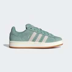 Green Campus, Campus 00s Shoes, 00s Shoes, Adidas Campus Shoes, Pretty Sneakers, Adidas Campus 00s, Preppy Shoes, Shoe Wishlist, Shoes Green