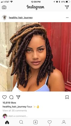 Dreadlock Braids, Braids For Women, Blonde Dreadlocks, Dread Locks, New Natural Hairstyles, Faux Locs Hairstyles, Hair Guide, Teen Hairstyles