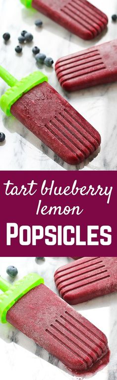 blueberry lemon popsicles with text overlay