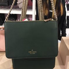 Kate Spade Satchel, Vanilla Latte, Green Fashion, Kate Spade Crossbody, Michael Kors Jet Set, Kate Spade New York, Leather Crossbody Bag, Declutter, Perfect Place