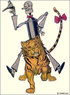 a drawing of a man riding on the back of a tiger wearing a top hat