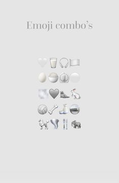 the cover of emoj combo's album, which features an image of various objects