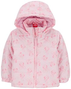 What's more cozy than a puffer jacket?! On crisp fall days, reach for this quilted classic, complete with two side pockets and an easy zip up the front with Minnie print. Pink Quilted Puffer Jacket For Cold Weather, Toddler Coats Girl, Blue Puffer Jacket, Blue Puffer, Fall Days, Girl Coat, Pink Pink, Girls Jacket, Shop Clothing