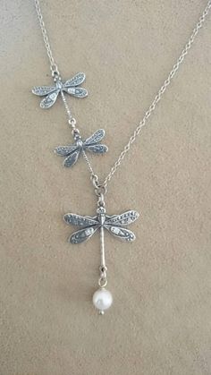 Dragonfly Necklace Anniversary Bride Bridesmaid gift Wedding | Etsy Bead Dragonfly, Silver Dragonfly Necklace, Birthday Sister, Dragonfly Jewelry, Dragonfly Necklace, Dope Jewelry, Charm Necklaces, Wedding Etsy, Funky Jewelry