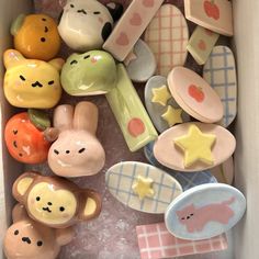 a box filled with lots of different shaped objects