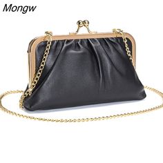 Shipping: Worldwide Express Shipping AvailableDelivery time: 7-15Days Fast ShippingReturns: Fast refund, 100% Money Back Guarantee.Brand Name: MJHandbags Type: Evening BagsMain Material: Genuine LeatherGenuine Leather Type: Cow LeatherLining Material: PolyesterShape: FramePlace Of Origin: GUANG DONG ProvinceOrigin: Mainland ChinaHardness: SOFTPattern Type: SolidInterior: Interior Zipper PocketDecoration: ChainsExterior: NONEOccasion: VersatileClosure Type: HaspGender: WOMENStyle: vintageModel Nu Classy Purses, Party Handbags, Women Crossbody Bag, Fashion Female, Ladies Clutch, Chain Crossbody Bag, Evening Clutch Bag, Satchel Handbags, Leather Chain