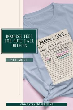 Looking for a great gift for the book lovers in your life? Give the readers in your life the perfect book reader aesthetic graphic tee! These literary tees are the start of any cool outfit, especially cute cozy outfits for fall, and ideal for cuddling up with a good book! With a range of styles featuring literary quote tees, Jane Austen themed styles, minimalist bookworm tops, and more, this guide to the best graphic tees for book lovers has something for everyone! Click through to see the best tees and follow for more unique gifts for readers, including bookish gift basket ideas and more! Book Reader Aesthetic, Cute Cozy Outfits, Cheap Literary Style Relaxed Fit T-shirt, Bookish Graphic Tees, Best Graphic Tees, Reader Aesthetic, Literary Graphic Print Crew Neck T-shirt, Bookish Crew Neck T-shirt With Graphic Print, Bookish Aesthetic