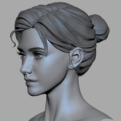 Zbrush Models, Face Proportions, Hair Sketch, Horse Face, Female Head, Female Anatomy