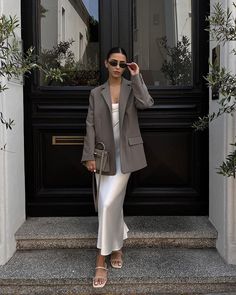 Grey Blazer Outfit, Smart Casual Outfit, Asian Outfits, Casual Work Outfits, Looks Chic, Office Attire, Blazer Outfits, Work Outfits Women