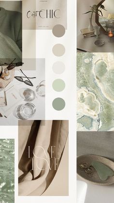 Farrah Brittany: Branding & Website Design by Nari Creative Cream White And Green Aesthetic, Green And Beige Mood Board, Green And Brown Mood Board Aesthetic, Olive Green Website Design, Modern Green Aesthetic, Sage Green Website, Mood Board Colors, Mood Board Website, Green Mood Board Aesthetic