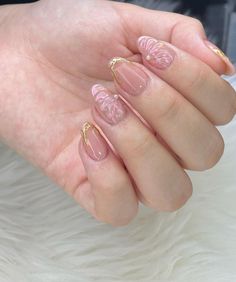 Pink Korean Nails, Nails Colorful, Milky Nails, Minimalist Nail, Summery Nails, Casual Nails