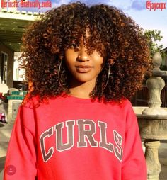 @illxlo💎 Dyed Natural Hair, Beautiful Natural Hair, Pelo Afro, Natural Hair Beauty, Beautiful Curls, Hair Routine, Natural Hair Inspiration, Natural Hair Tips, Natural Hair Journey