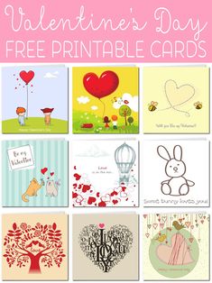 valentine's day free printable cards for kids to use on their own projects