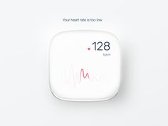 the heart rate is displayed on an app for people to monitor their health and fitness