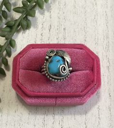 Feather Ring Silver, Rings Metal, Feather Ring, Navajo Turquoise, Silver Feather, American Jewelry, Native American Jewelry, Turquoise Sterling Silver, Metal Rings