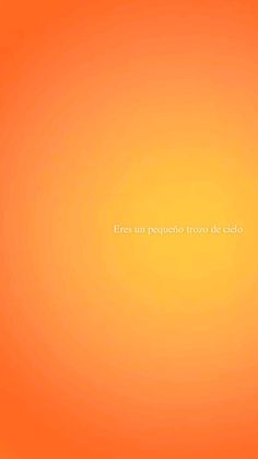 an orange background with the words fres un pequero tros de cielo