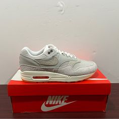 Brand - Nike Shoe Model - Air Max 1 Premium Style Code - Fq8731 012 Color - Grey Condition - Brand New Gender - Men’s Sizes Available; Men’s 8, 8.5, 9.5, & 13 8.5 (Sold Out) Shoe Model, Nike Shoe, Nike Air Max 1, Air Max 1, Mens Shoes Sneakers, Air Max, Nike Air Max, Nike Men, Nike Shoes