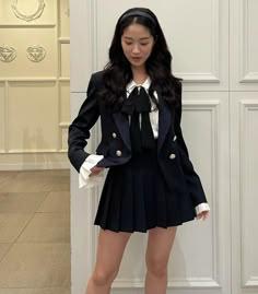 Kim Hyeyoon, Kim Hye Yoon, Hye Yoon, School Uniform Fashion, School Uniform Outfits, Estilo Preppy, Uniform Fashion, Rilakkuma