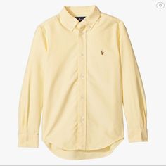 Ralph Lauren Oxford Sport Shirt, Yellow, Kids Size 8-10, Fits Like Women Xs. New With Tags! Ralph Lauren Oxford Shirt, Yellow Kids, Women Ralph Lauren, Sport Shirt, Oxford Shirt, Ralph Lauren Shirt, Sports Shirts, Shirt Color, Kids Shirts