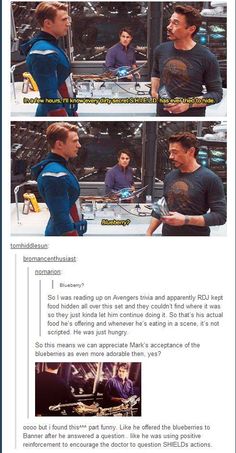 the avengers movie is shown in two different pictures