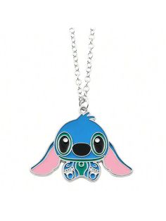 1pc Disney Cartoon Lilo & Stitch Metal Necklace Anime Stitch Pendant Kawaii Necklaces For Women Jewelry Children's Gifts Wholesale  Cartoon   Zinc Alloy     Men Fashion Jewelry, size features are:Bust: ,Length: ,Sleeve Length: Stitch Jewelry Disney, Lilo Necklace, Kawaii Necklaces, Anime Stitch, Necklaces Cheap, Stitch Anime, Kawaii Necklace, Lilo Und Stitch, Cat Ear Headband