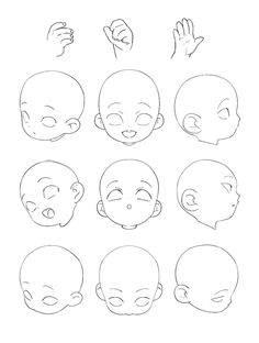 how to draw baby heads step by step for children and adults in easy steps with pictures