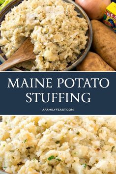 this is an image of maine potato stuffing