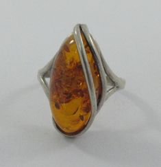 Modern Amber Oval Ring, Amber Ring, Art Nouveau Style, Multi Stone Ring, Uv Light, Light Effect, Multi Stone, Style Art, Colour Tone