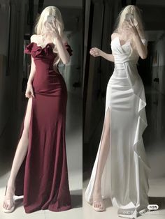 Cloning Aesthetic, Dresses For Events Classy, Anime Prom Dress, Prom Dress Inspiration Classy Elegant, Ball Dresses Aesthetic, Classy Prom Dresses Elegant Formal, Body Reference Drawing Woman Poses, Elegant Classy Outfits Aesthetic, Siren Inspired Outfits