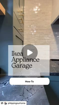 an appliance garage with the words ikea appliance garage on it