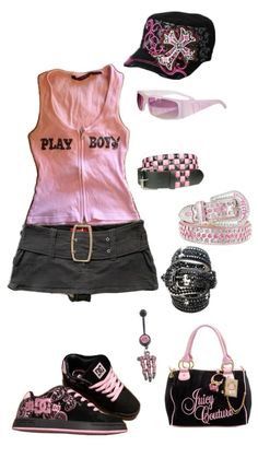 2000s Fashion Inspiration, Mcbling Fashion, Trashy Outfits, 2000s Fashion Outfits, Y2k Outfits, Alternative Outfits, Really Cute Outfits, Teenage Fashion Outfits