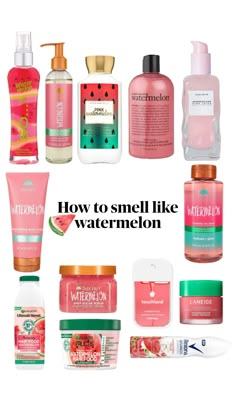 How to smell like watermelon 🍉 #watermelon #scent #howtosmelllike #aesthetic #cleangirl #inspo Signature Scent, Health Quotes, Smell Good, Beauty Care, Beauty Skin, Helpful Hints