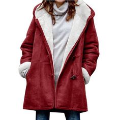 Season:Winter,Fall; Fabric:Polyester; Sleeve Length:Long Sleeve; Look After Me:Machine wash; Gender:Women's; Style:Casual; Elasticity:Micro-elastic; Occasion:Daily Wear,Vacation,Street,Going out; Outerwear Length:Regular; Placket:Single Breasted; Fit Type:Regular Fit; Function:Warm,Breathable; Pattern:Plain; Design:Pocket,Fleece Lined; Neckline:Hoodie; Outerwear Type:Teddy Coat,Fleece Jacket,Hoodie Jacket; Front page:FF; Listing Date:10/11/2024; Production mode:External procurement; Print Type:n Hooded Windproof Outerwear For Winter, Fall Cold Weather Long Sleeve Parka, Fall Long Sleeve Parka For Cold Weather, Cold Weather Long Sleeve Fall Parka, Long Sleeve Parka For Cold Weather In Fall, Winter Wear Hooded Jacket, Windproof Parka For Cold Weather In Fall, Winter Hooded Jacket For Cold Weather, Winter Long Sleeve Hooded Jacket For Cold Weather