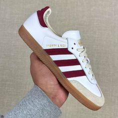 Sporty & Wealthy Sneakers | Adidas X Sporty & Wealthy Samba Burgundy | Coloration: White | Measurement: 5.5- #adidas #Burgundy #Color #Rich #Samba #Shoes #Size #sporty #WHITE Check more at https://howcandothis.com/manstyle/sporty-wealthy-sneakers-adidas-x-sporty-wealthy-samba-burgundy-coloration-white-measurement-5-5/ Samba Sporty And Rich, Rich Shoes, Samba Adidas, Men's Adidas (men), Shoe Wishlist, Rich Burgundy, Pop Socket, Shoe Inspo, Girly Shoes